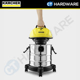 Karcher WD 1S CLASSIC Wet & Dry Vacuum Cleaner 1300W 18l Stainless Steel Tank [WD1SCLASSIC | 10983230]