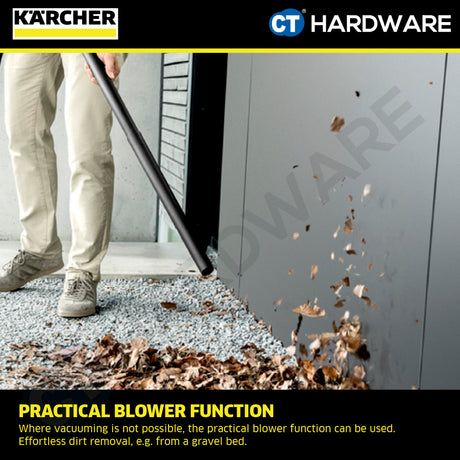 Karcher WD2PLUSV Wet & Dry Vacuum Cleaner 12L 1000W | 16280090 Multi-purpose Vacuum Cleaner High Suction Power Tech