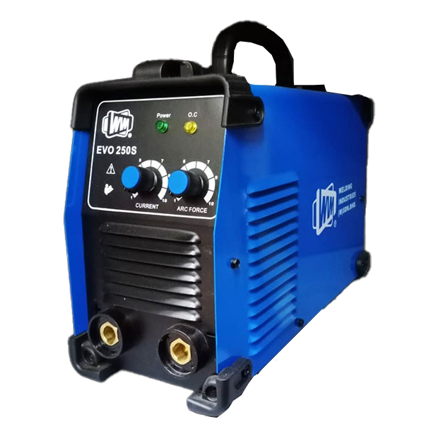 WIM EVO250S portable inverter MMA welding machine with current and arc-force dial controls