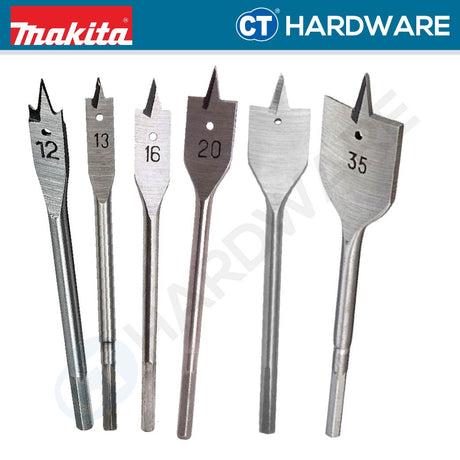 Makita Wood Flat Bit 3mm - 36mm Size (1pc)