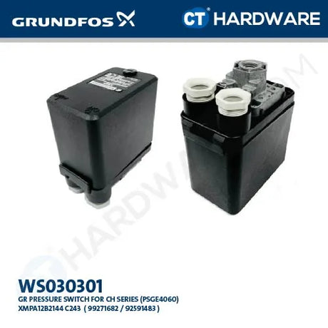 Grundfos WS030301 Pressure Switch for CH Series (PSGE4060) | XMPA12B2144 C243 [99271682 / 92591483]