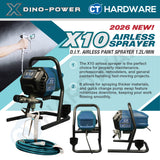 Dino-Power SP460, X10 Airless Paint Sprayer Come With 6372S Spray Gun, RAC X517 Tip, Tip Guard