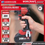 Worcraft XCUBE030 Cordless Brushless CISS20LIB260 + CHDS20LIBA 20V | 100/260NM Come With 2x 2.0Ah Battery 2.0V & 1x Charger