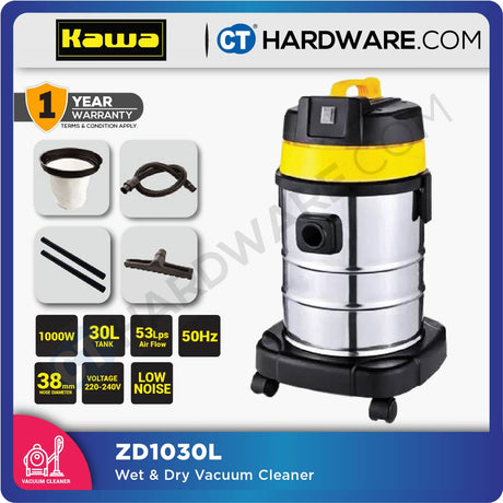 KAWA ZD1030L Wet & Dry Vacuum Cleaner