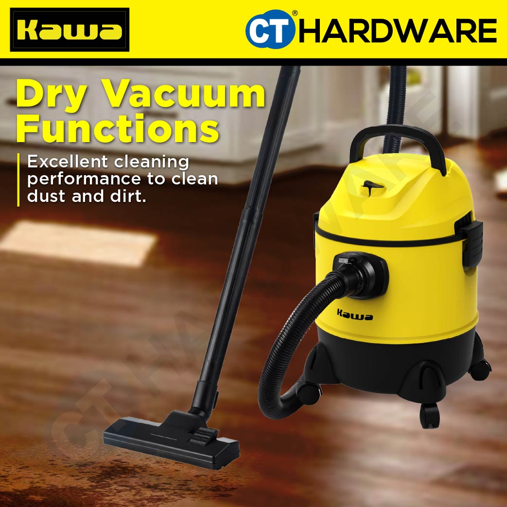 KAWA ZD220920L WET AND DRY VACUUM CLEANER WITH BLOWER FUNCTION 1200W | 20L | 80dBA | 17KPA | HEPA FILTER