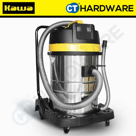 KAWA ZD98-2B-70L HEAVY DUTY STAINLESS STEEL WET & DRY 2-MOTOR VACUUM CLEANER 2000W | 70L [ ZD982B70L ]