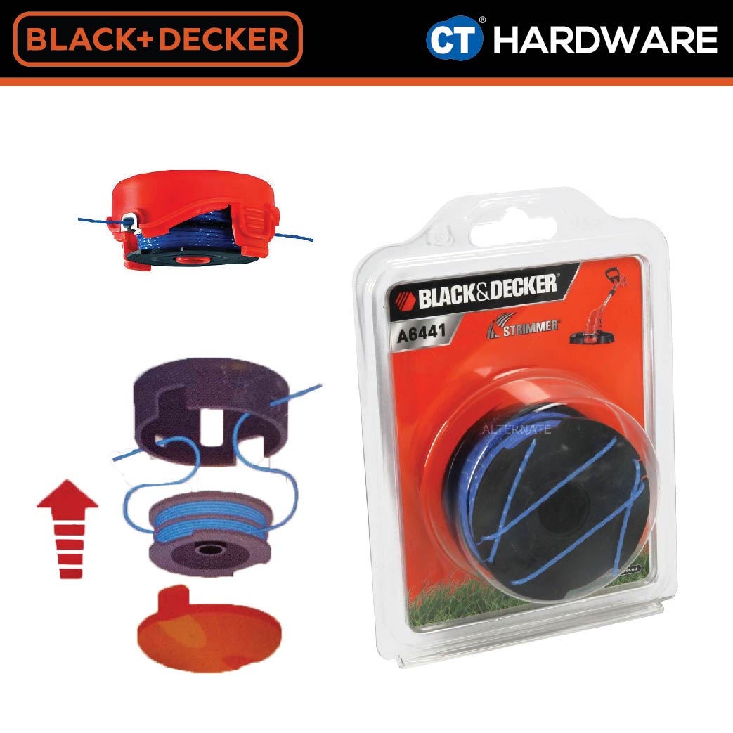 BLACK & DECKER A6441 REFLEX PLUS DUAL LINE SPOOL FOR GL5530 / GL350 / GL315 / GL680 GRASS TRIMMER REPLACEMENT PART