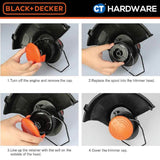 BLACK & DECKER A6481 REFLEX SPOOL LINE 10M 1.5mm FOR GL4525 / GL280 / GL530 / GLC3630L GRASS TRIMMER REPLACEMENT PART