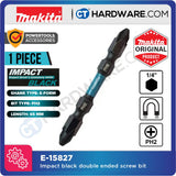 MAKITA E-15827 DOUBLE ENDED IMPACT BLACK SCREW BIT PH2 SIZE 65MM - 1PC [ E15827 ]