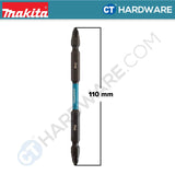 MAKITA E-15833 DOUBLE ENDED IMPACT BLACK SCREW BIT PH2 SIZE 110MM - 1PC [ E15833 ]
