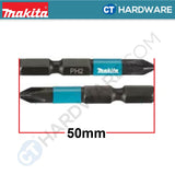 Makita E-14211 Impact BLACK Screw Bit E-Form Ph2 50mm (10pcs Pack)