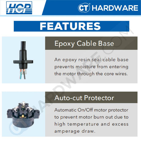 HCP F-31UFA SUBMERSIBLE SEWAGE EFFLUENT PUMPS 1HP | 230V | 460L/M | 10M/H | 3" [ F31UFA ]