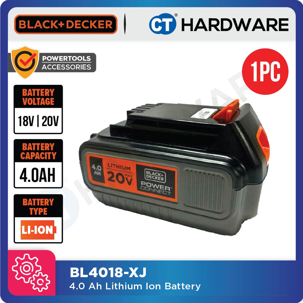 BLACK+DECKER BL4018-XJ ORIGINAL BATTERY LITHIUM-ION | 20V | 4.0AH - 1PC [ BL4018 ]