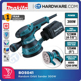 MAKITA BO5041 5" RANDOM ORBIT SANDER 300W 4000-12,000OPM
