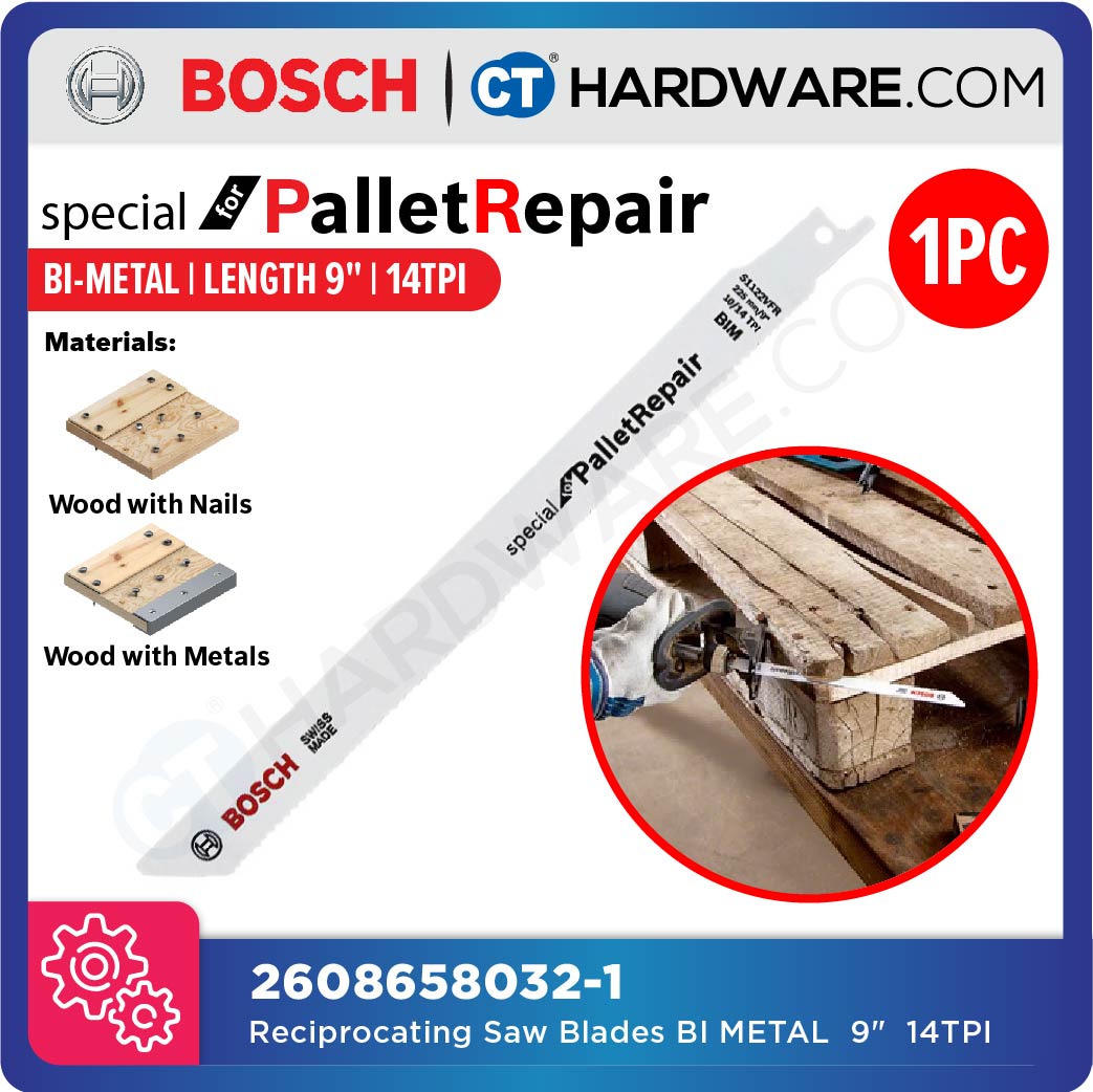 BOSCH S 1122 VFR SABRE SAWBLADE  BI METAL  9" | 14TPI | WHITE COLOUR [ 2608658032 ]