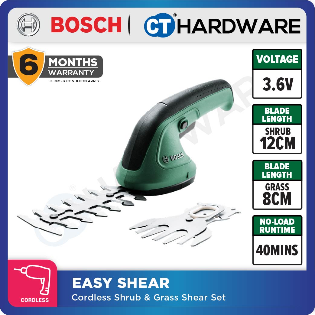 Bosch EASY SHEAR Battery Grass Shear 3.6V 12cm Shrub Blade [EASYSHEAR]