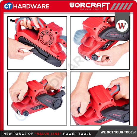 WORCRAFT BS08-76 BELT SANDER 810W 200-380MPM 76 X 533MM ( 3" X 21" ) (BS0876)