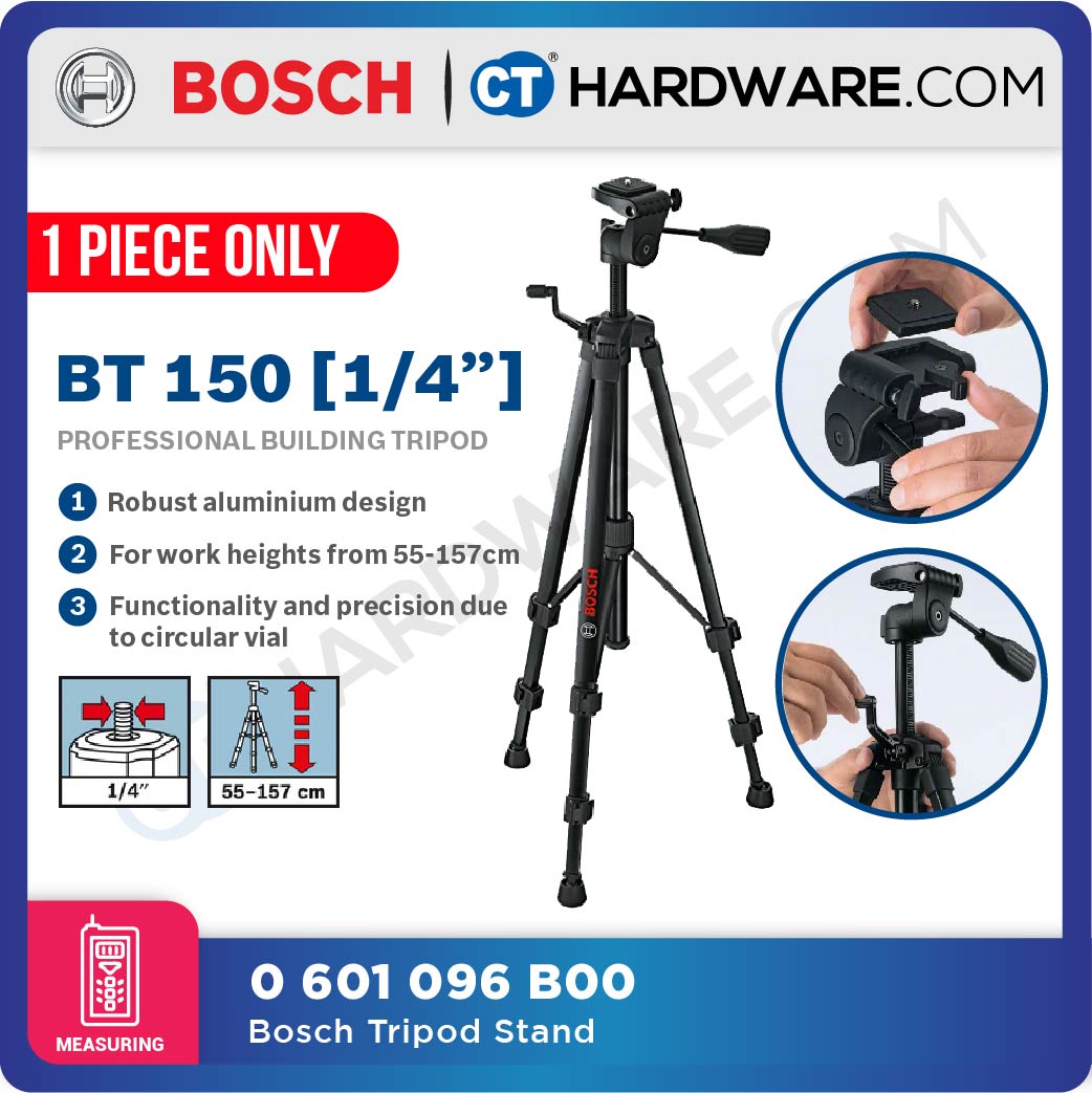 BOSCH BT 150 PROFESSIONAL BUILDING TRIPOD 5/8” [ BT150GLL ]