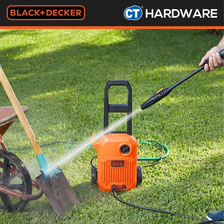BLACK+DECKER BEPW1750 High Pressure Washer 120 Bar 1500W (Replacing Waterjet Model BW15)