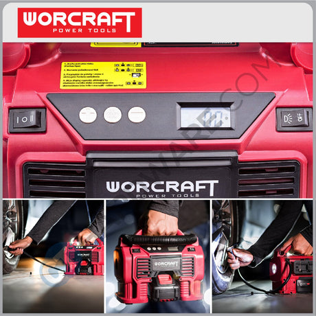 WORCRAFT CAC-S20LiA CORDLESS MULTI AIR PUMP 20V | 11 BAR | 160PSI | 1100KPA [ CACS20LIA ] [ONE FOR ALL ]