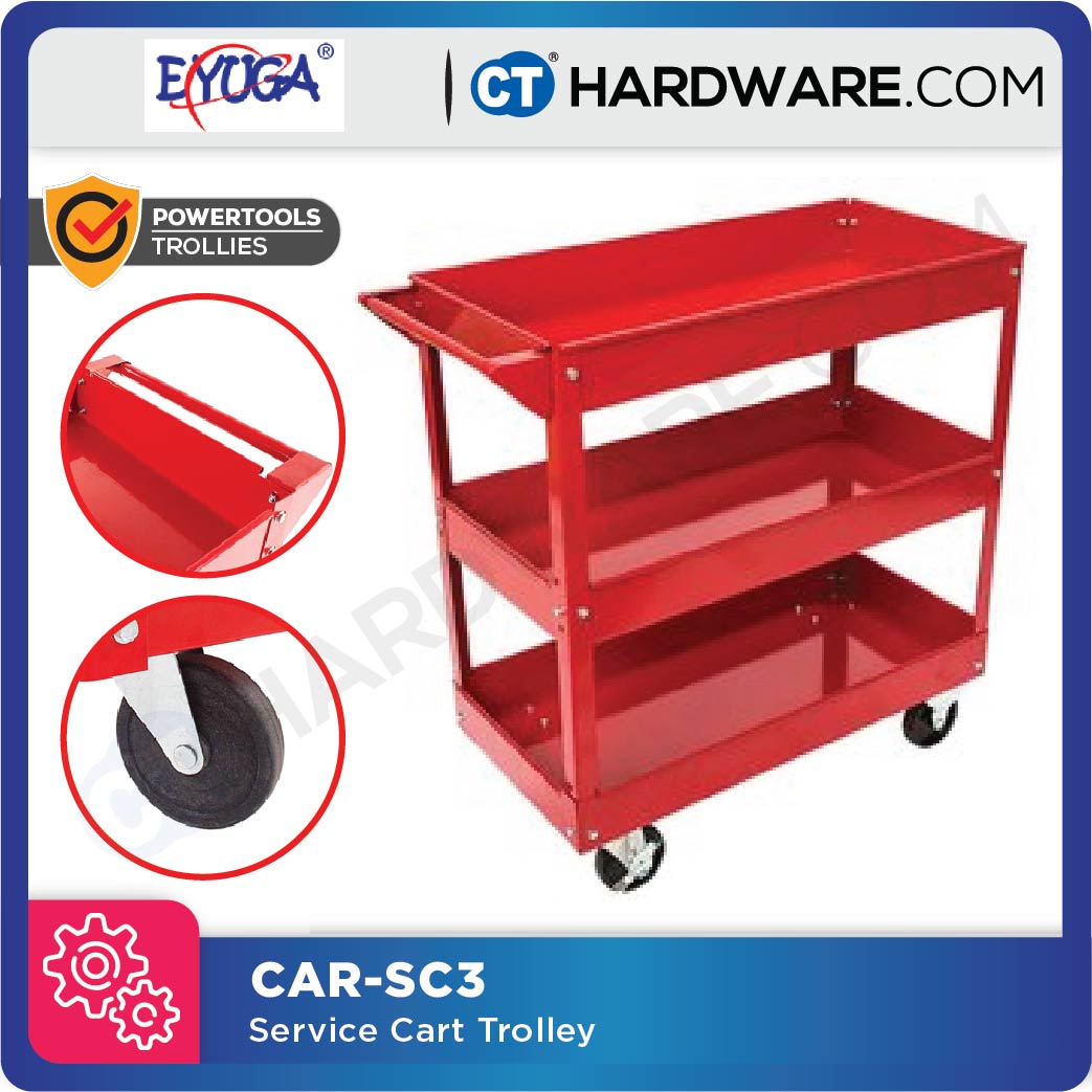 EYUGA TOOL TROLLEY 3 LAYER L700 X W350 MM MAX LOAD 150KG