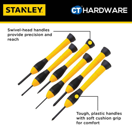 STANLEY STHT66052-8 SCREWDRIVER PRECISION SET ( 6PC )