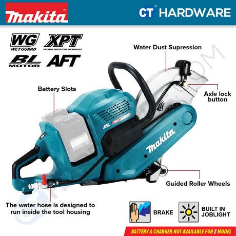 Makita CE001GZ01 XGT 40Vmax X2 Cordless Brushless Power Cutter 14" 355mm (Body Only)
