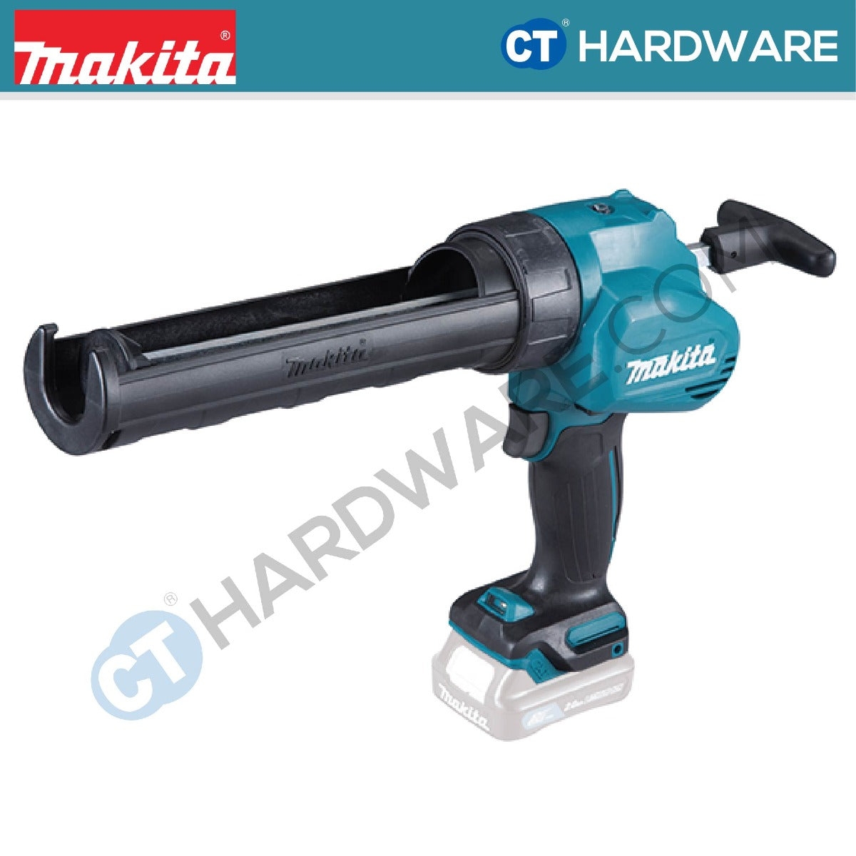 MAKITA CG100DZA  CORDLESS CAULKING GUN 12V 300ML 5000N 0-28MM/SEC 2.1KG NO BATT & CHARGER (SOLO)