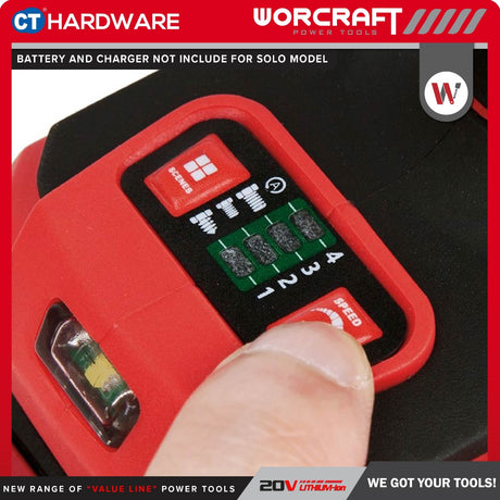 WORCRAFT CIS-S20LiBH Cordless Brushless Impact Screwdriver / Impact Driver 20V | 1/4" [CIS-S20LiBH] Pemutar Skru Impak