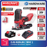 WORCRAFT CJS-S20LiB CORDLESS BRUSHLESS JIG SAW 20V | 26MM | 3800SPM [ CJSS20LiB ]