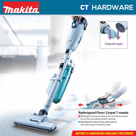 Makita CL001GA127/ GA116/ GZ04/ GZ10 XGT 40Vmax Cordless Brushless Cleaner 730ml 21kPa (Body Only | 1-Battery)