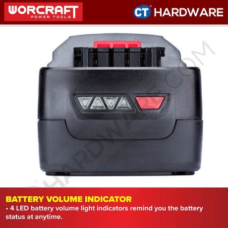 WORCRAFT CLB-20V-4.0 BATTERY PACK 20V 4.0AH (CLB20V40)