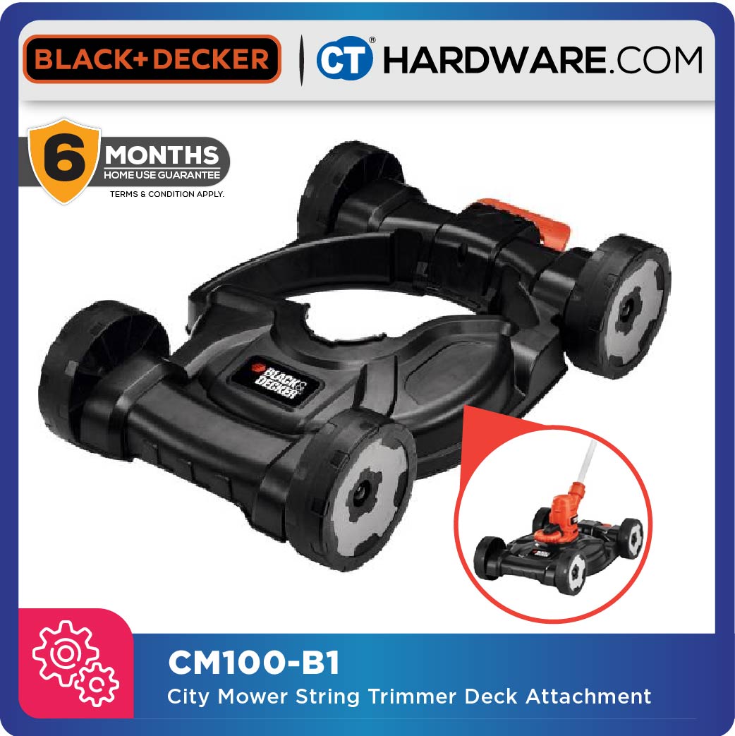 Black & Decker CM100-B1 3-In-1 String Trimmer Deck – CT Hardware Online