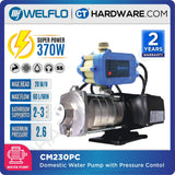 WELFLO CM230PC STAINLESS STEEL DOMESTIC WATER BOOSTER PUMP BATHROOM SUPPORT 2-3