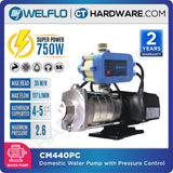 WELFLO CM440PC STAINLESS STEEL DOMESTIC BOOSTER PUMP  BATHROOM SUPPORT 4-5