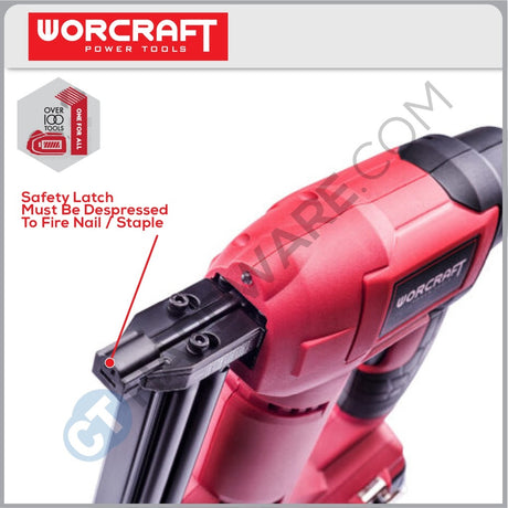 WORCRAFT CNS-S20LI Cordless Nailer 20V 15-22MM WITHOUT BATTERY & CHARGER (CNSS20LISOLO)