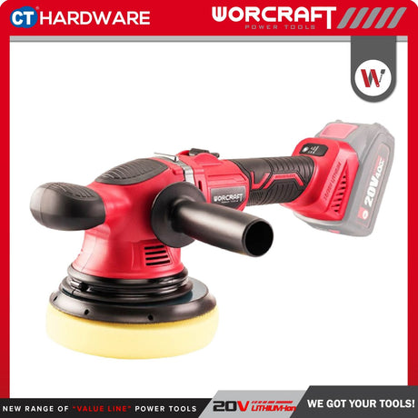 WORCRAFT COP-S20LiB CORDLESS BRUSHLESS RANDOM ORBIT POLISHER 6" | 20V | 5000/MIN [ COPS20LiB ]