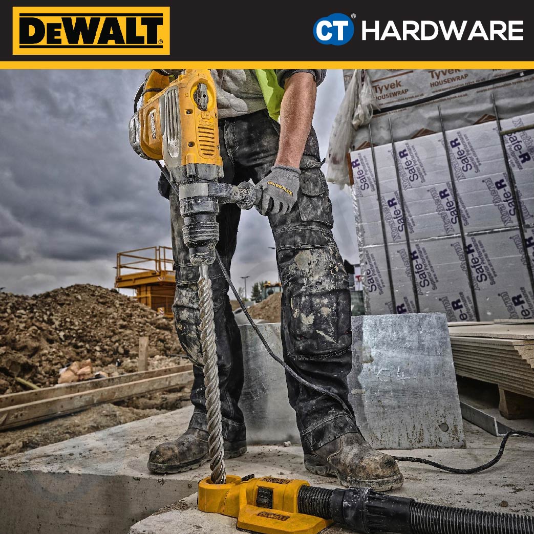 DEWALT D25733K SDS MAX DEMOLOTION HAMMER 1600W 8KG 1350-2705BPM 177-355RPM 15AMPS MAX 15.7J