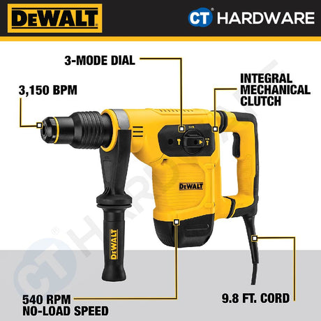 DeWalt D25811K Hex Chipping Hammer 1050W 17mm 7.1J 5KG