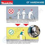 Makita VR001CZ LXT 18V Cordless Concrete Vibrator C/W 43mm X 1.5m Flexible Shaft (Body Only)