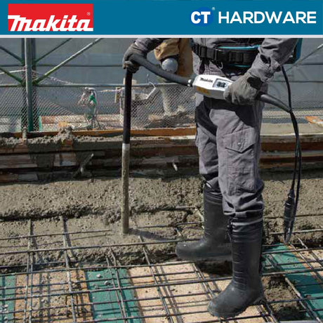 Makita VR003CZ LXT 18V Cordless Concrete Vibrator C/W 52mm X 1.5m Flexible Shaft (Body Only)
