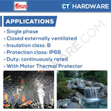MEPCATO CP2.4SA STAINLESS STEEL SUBMERSIBLE PUMP 400W | 220L/MIN | 2" | 12M/H | 1PH | NON AUTO ( SITE DRAINAGE PUMP )WITH ITALY MECH SEAL [ CP24SA ]