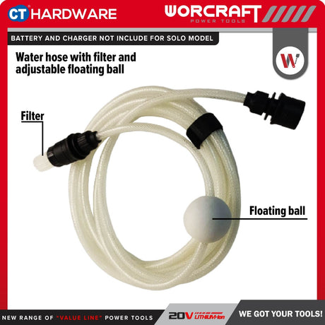 WORCRAFT CPC-S20LI CORDLESS PRESSURE CLEANER 20V | 28BAR | 2.5L/MIN