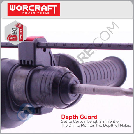 WORCRAFT CRH-S20LIB SOLO CORDLESS ROTARY HAMMER 20V 3 MODE 1000RPM  W/O BATT & CHAGER ( SOLO UNIT ) BRUSHLESS MOTOR (CRHS20LIBSOLO)