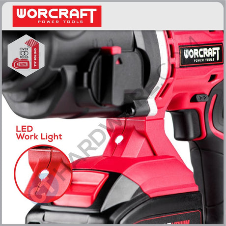 WORCRAFT CRH-S20LIT CORDLESS ROTARY HAMMER 20V 3 MODE 1000RPM (SDS PLUS) (CRHS20LIT)