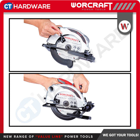 WORCRAFT CS 13-185 A CIRCULAR SAW 7" | 1300W | 4500RPM | 185 X 16MM [ CS13185A ]