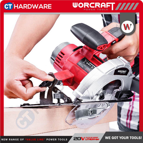 WORCRAFT CCS-S20Li CORDLESS CIRCULAR SAW 165MM ( 6-1/2" ) | 20V | 3800RPM [ CCSS20LI ] [ ONE FOR ALL ]