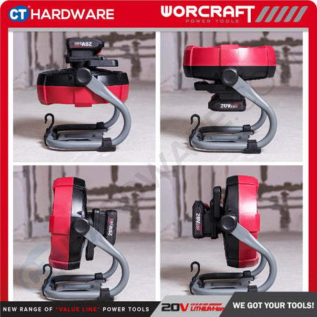WORCRAFT CJF-S20Li CORDLESS JOBSITE FAN 20V | 9" [ CJFS20LI ] [ ONE FOR ALL ]