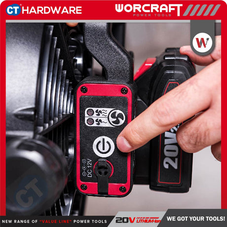 WORCRAFT CJF-S20Li CORDLESS JOBSITE FAN 20V | 9" [ CJFS20LI ] [ ONE FOR ALL ]
