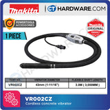 Makita VR002CZ LXT 18V Cordless Concrete Vibrator C/W 43mm X 3m Flexible Shaft (Body Only)